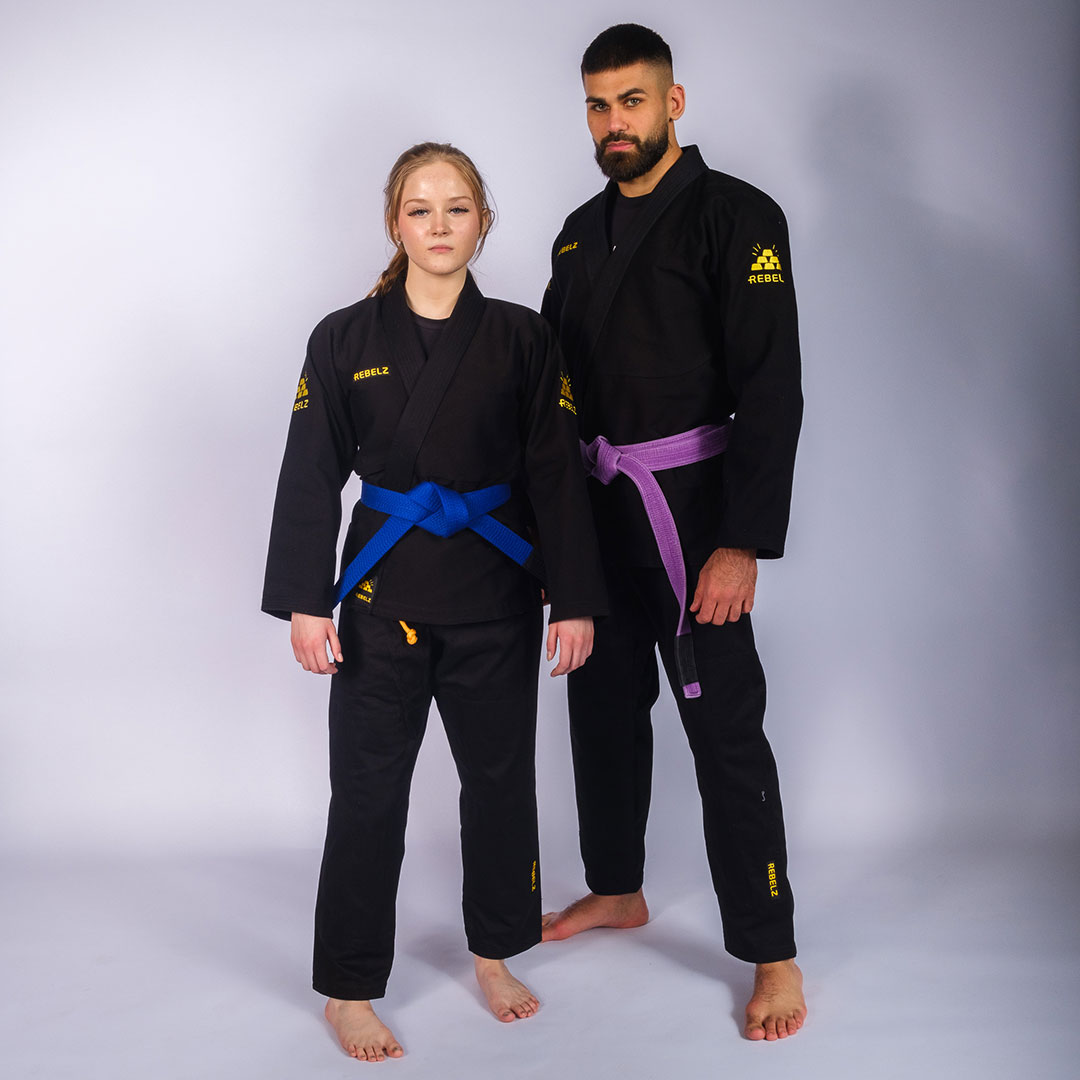 Rebelz BJJ Gi Gold Standard 3 black