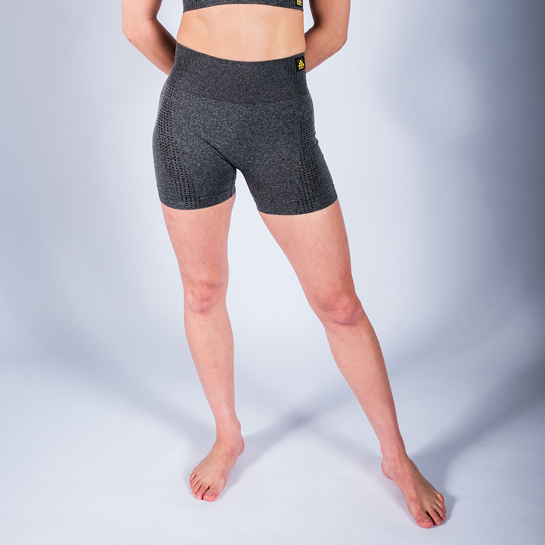 Rebelz Seamless Shorts Women Gold Standard grey