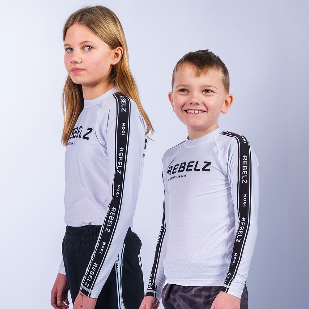 Rebelz Rashguard Kids Ranked white