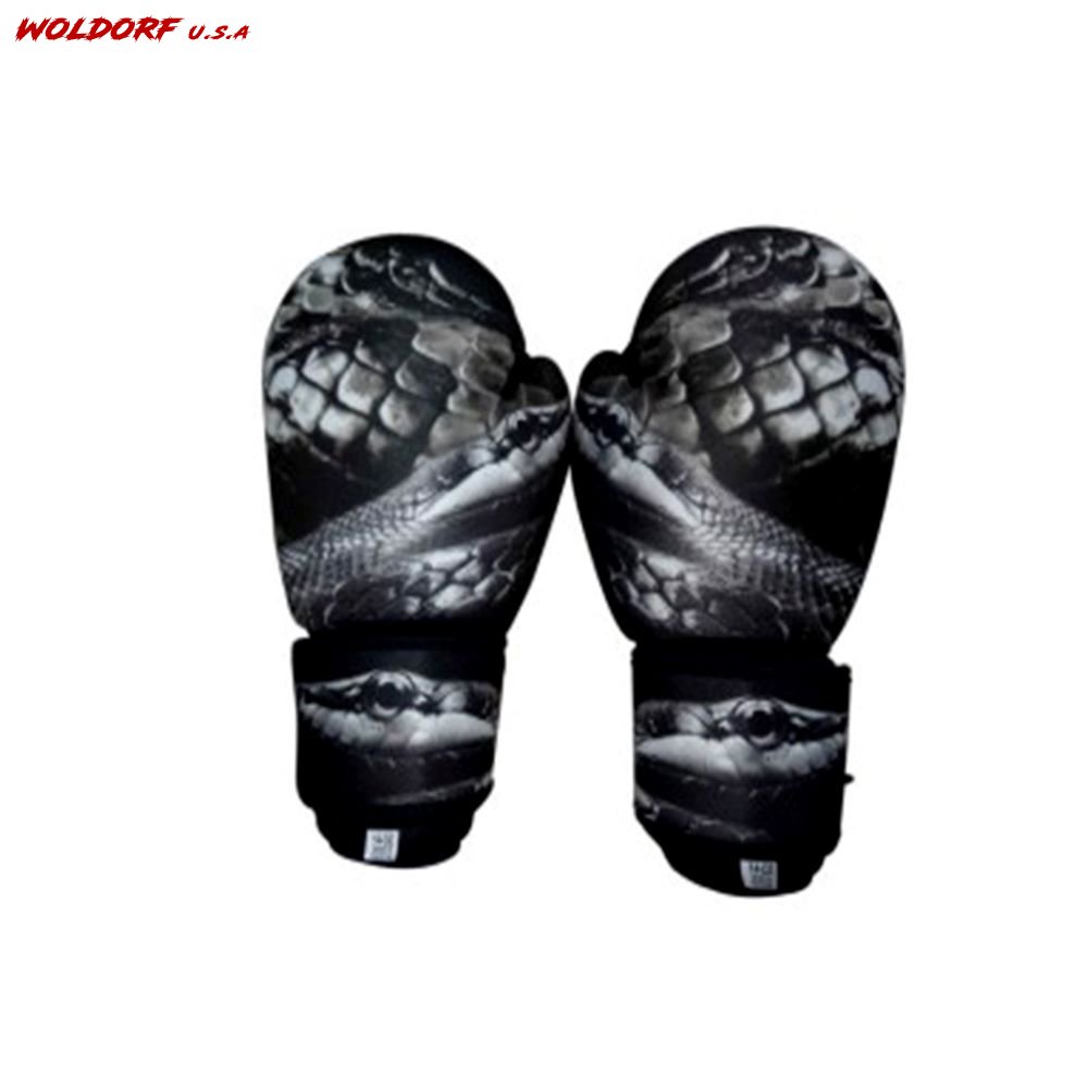 Washable Boxing Gloves Black Snake