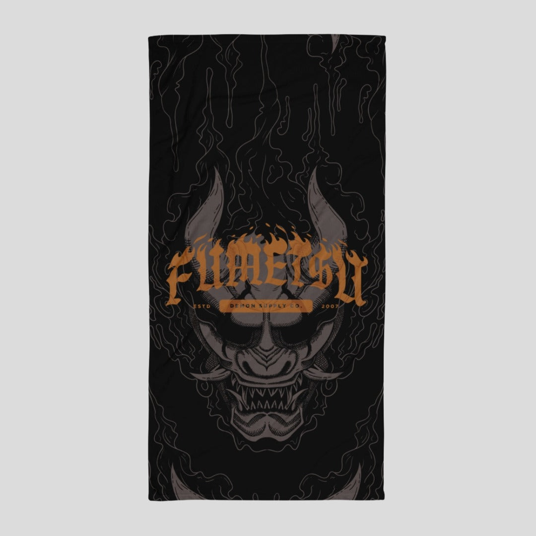 Oni Demon Large Towel Black