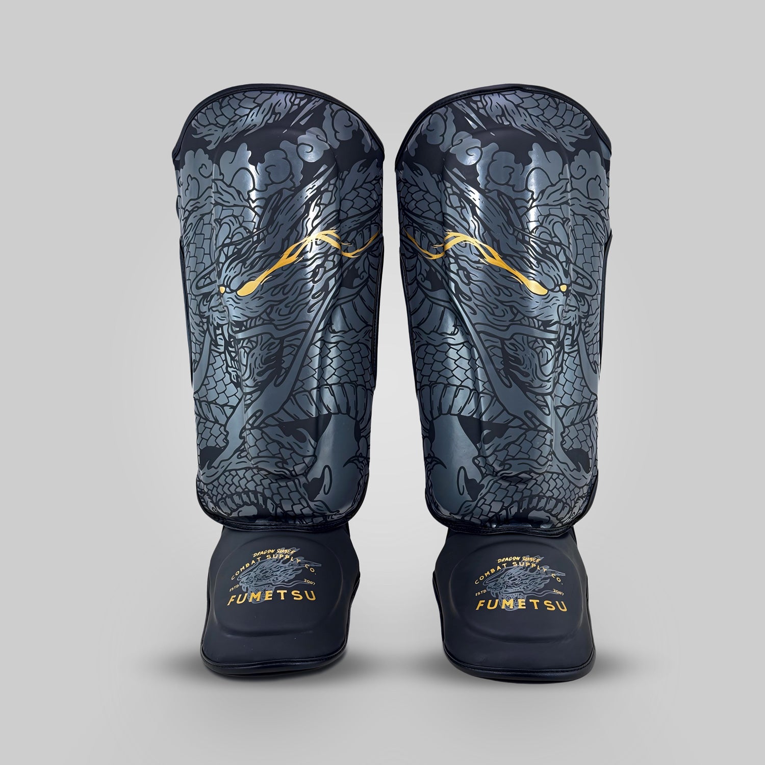 Dragon Slayer Shin Guards Black/Gold