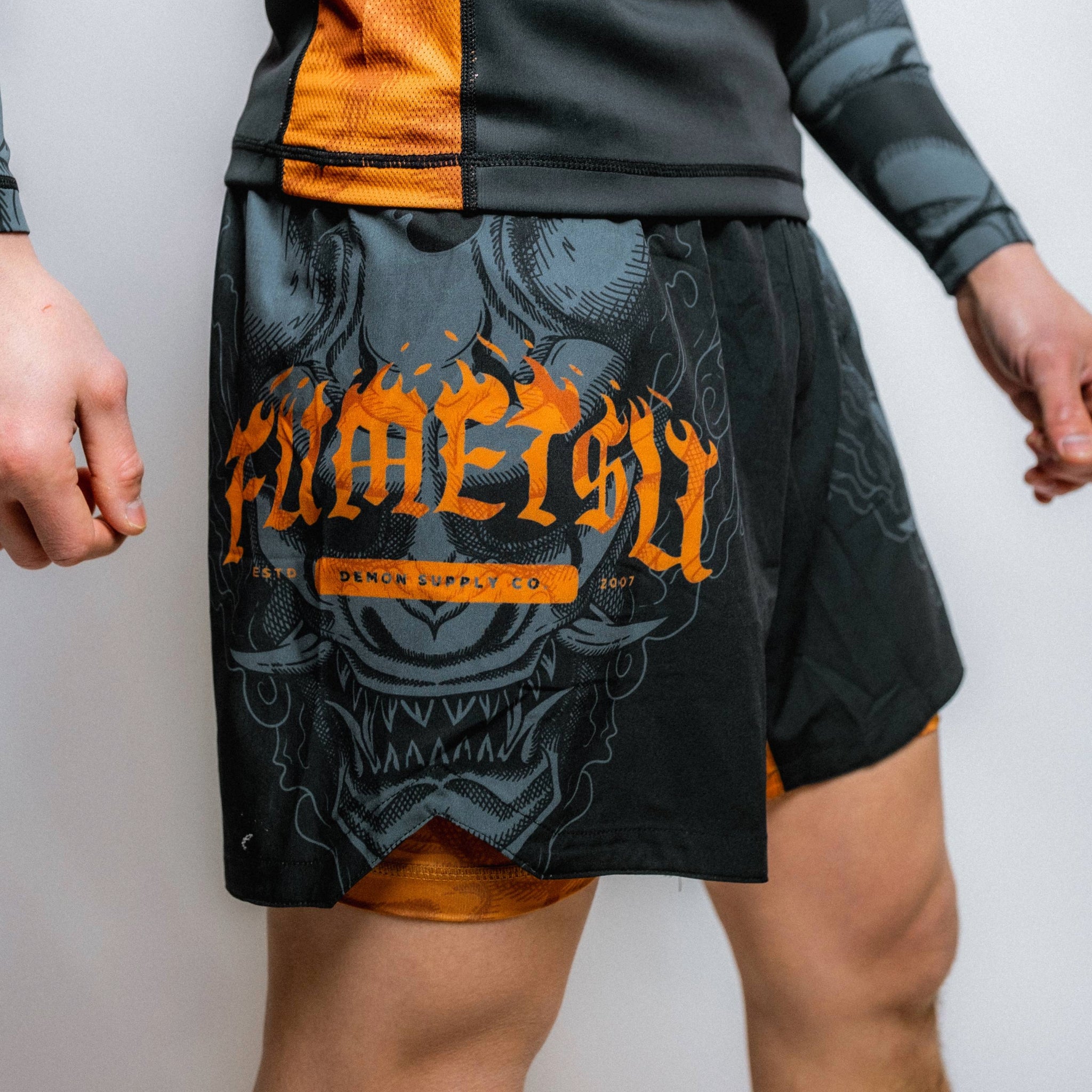 Oni Dual Layer Shorts Black/Grey/Bronze