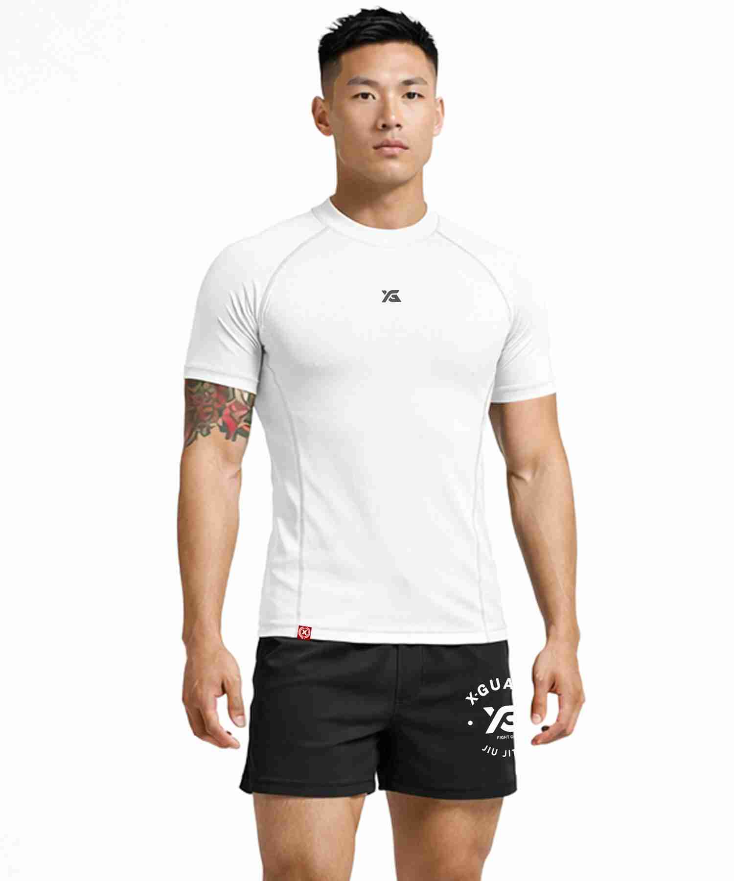 White Rank Rash Guard | IBJJF Approved