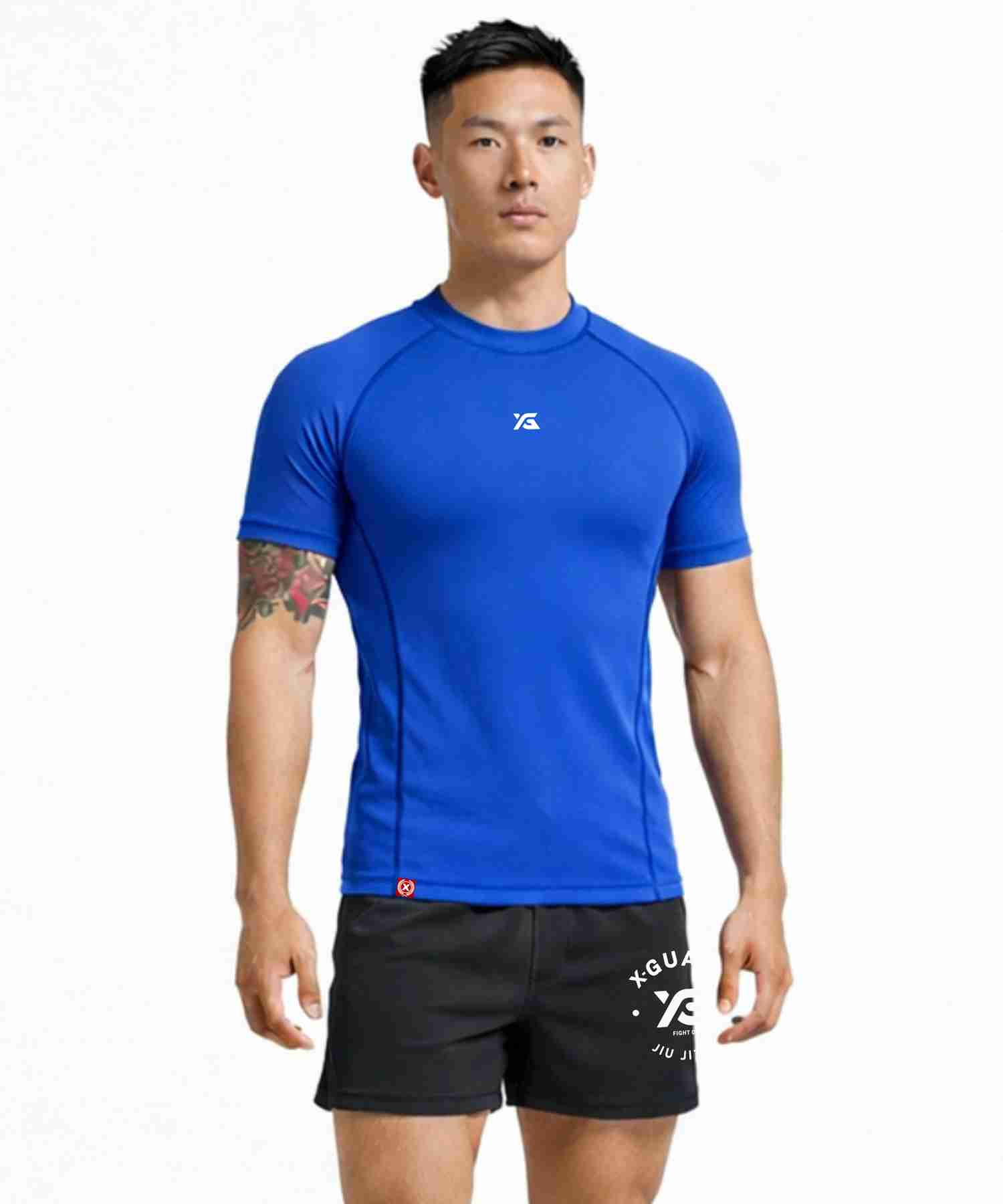 Blue Rank Rash Guard | IBJJF Approved