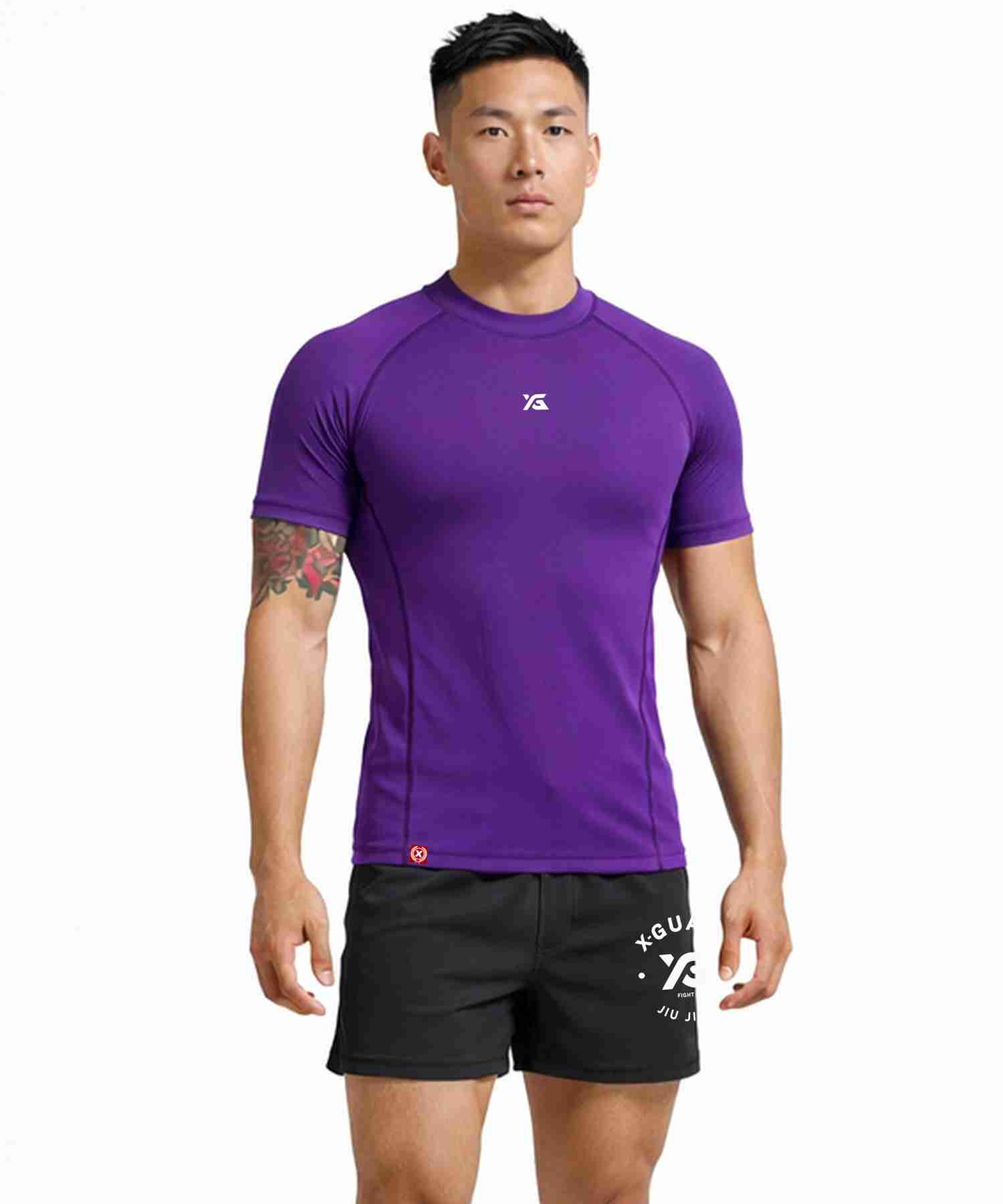 Purple Rank Rash Guard | IBJJF Approved