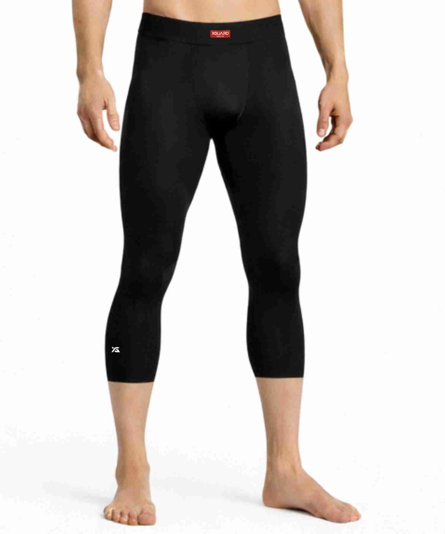 3/4 Black Compression Pants | Spats