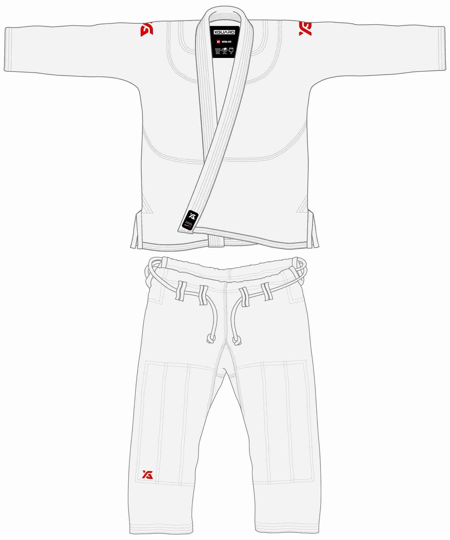 White Ultra-Lite Gi | Customizable
