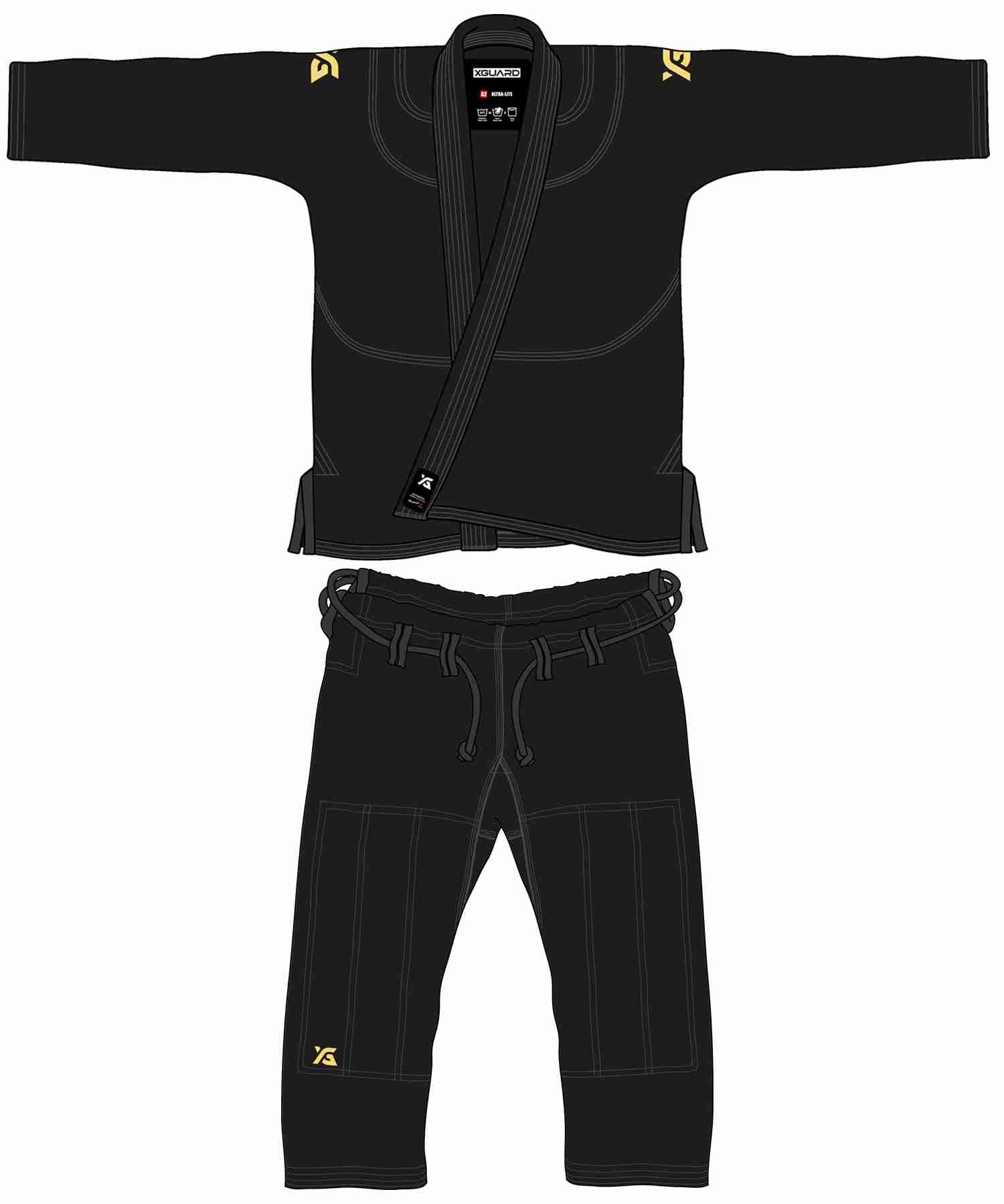 Black Ultra-Lite Gi | Customizable