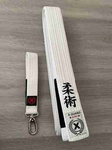 White Thick Color Rank Belt