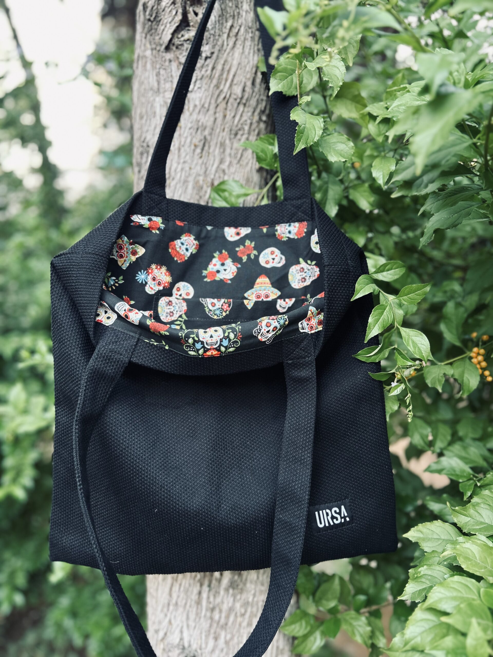 Black BJJ Tote Bag -Mexican Lining