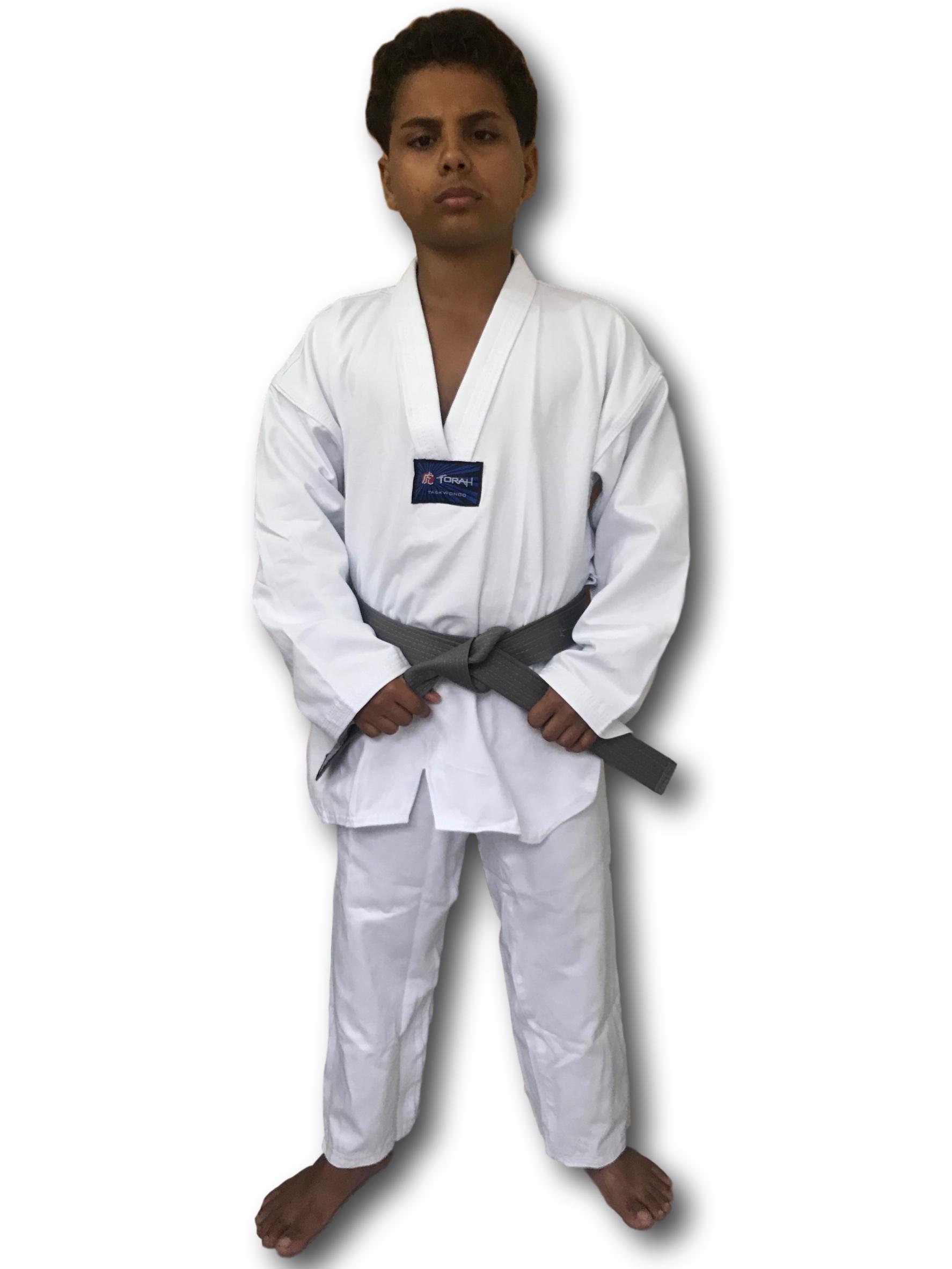 DOBOKTAEKWONDO REFORÇADO GOLA BRANCA INFANTIL
