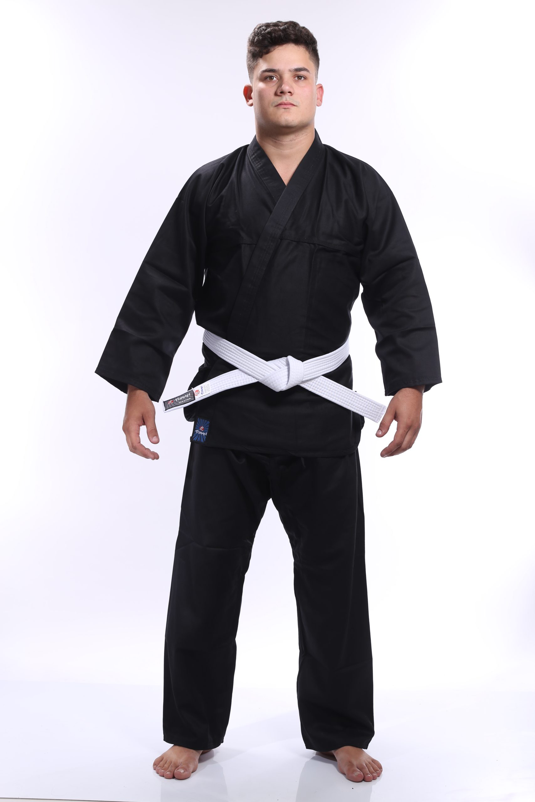 KIMONO KUNG-FU REFORÇADO PRETO ADULTO