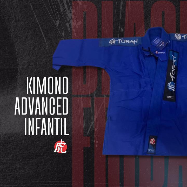 KIMONO JIU-JITSU TRANÇADO ADVANCED INFANTIL