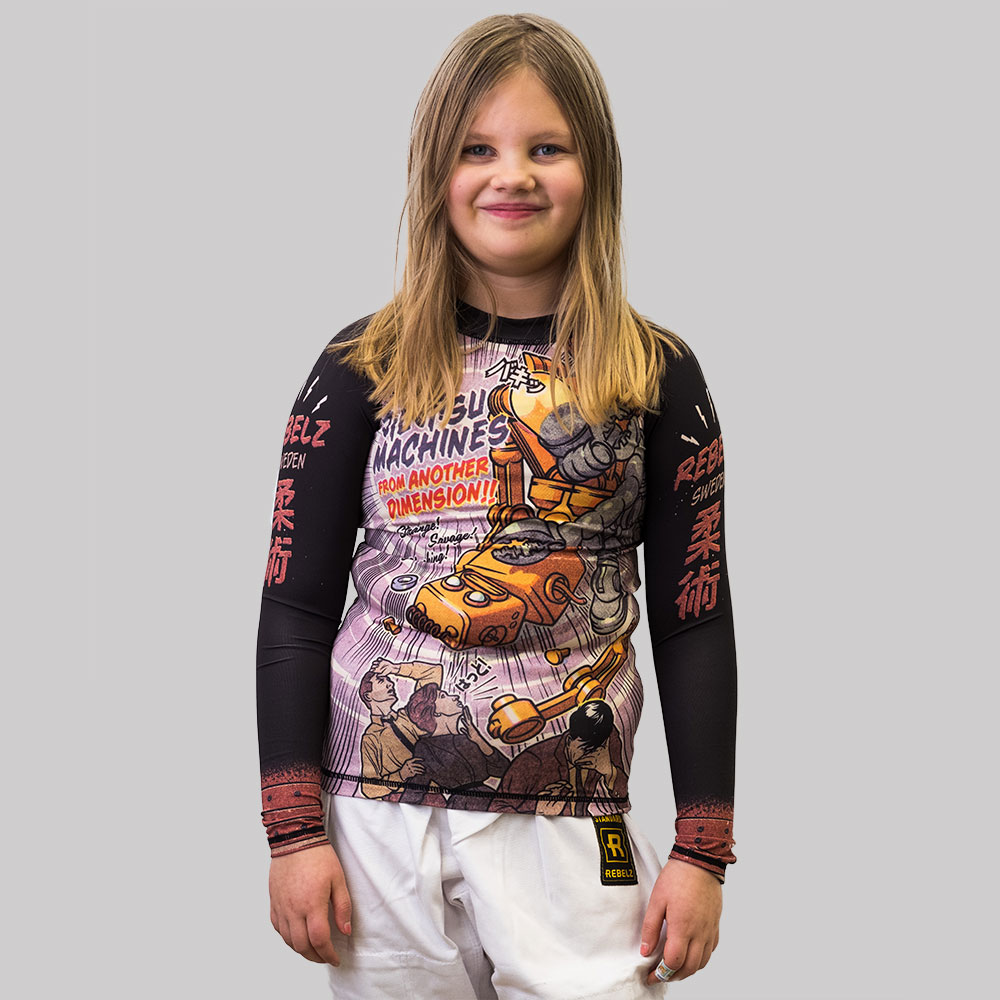 Rebelz Rashguard Kids Jiu Jitsu Machines