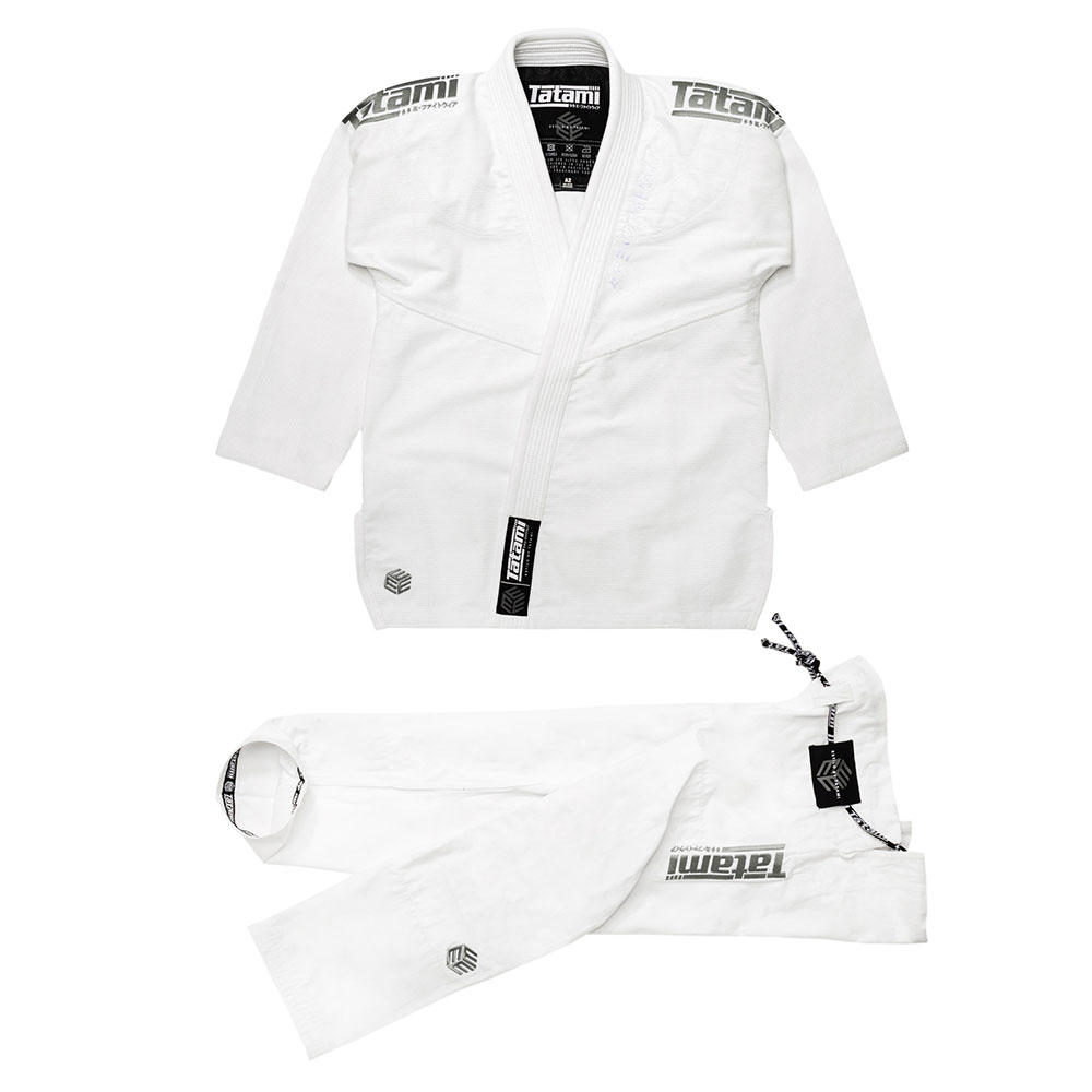 Tatami BJJ Gi Estilo Black Label white/grey