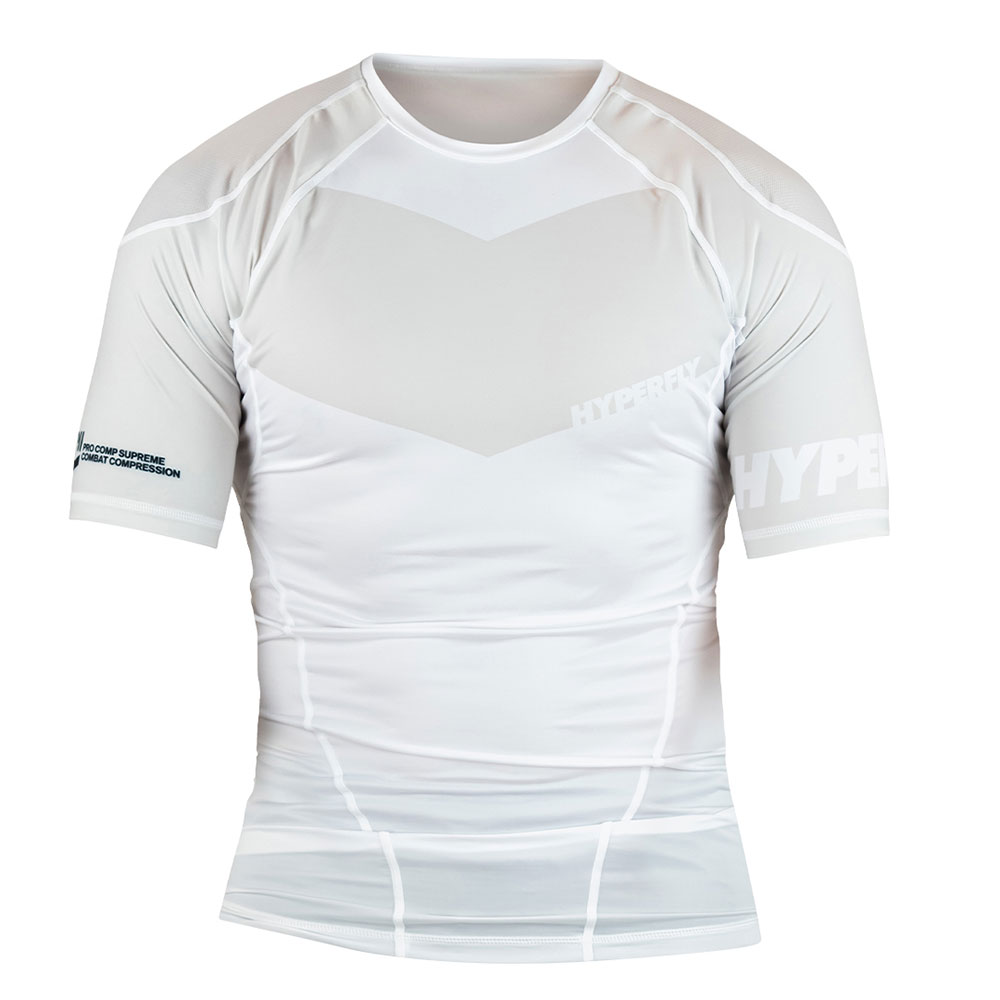 Hyperfly Rashguard ProComp Supreme Short Sleeve white