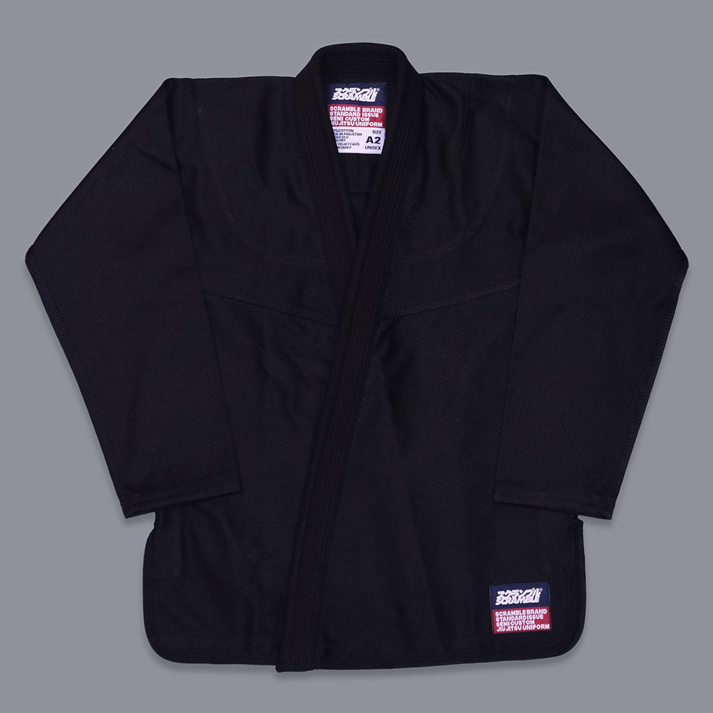 Scramble BJJ Gi Standard Issue Semi Custom V3 black