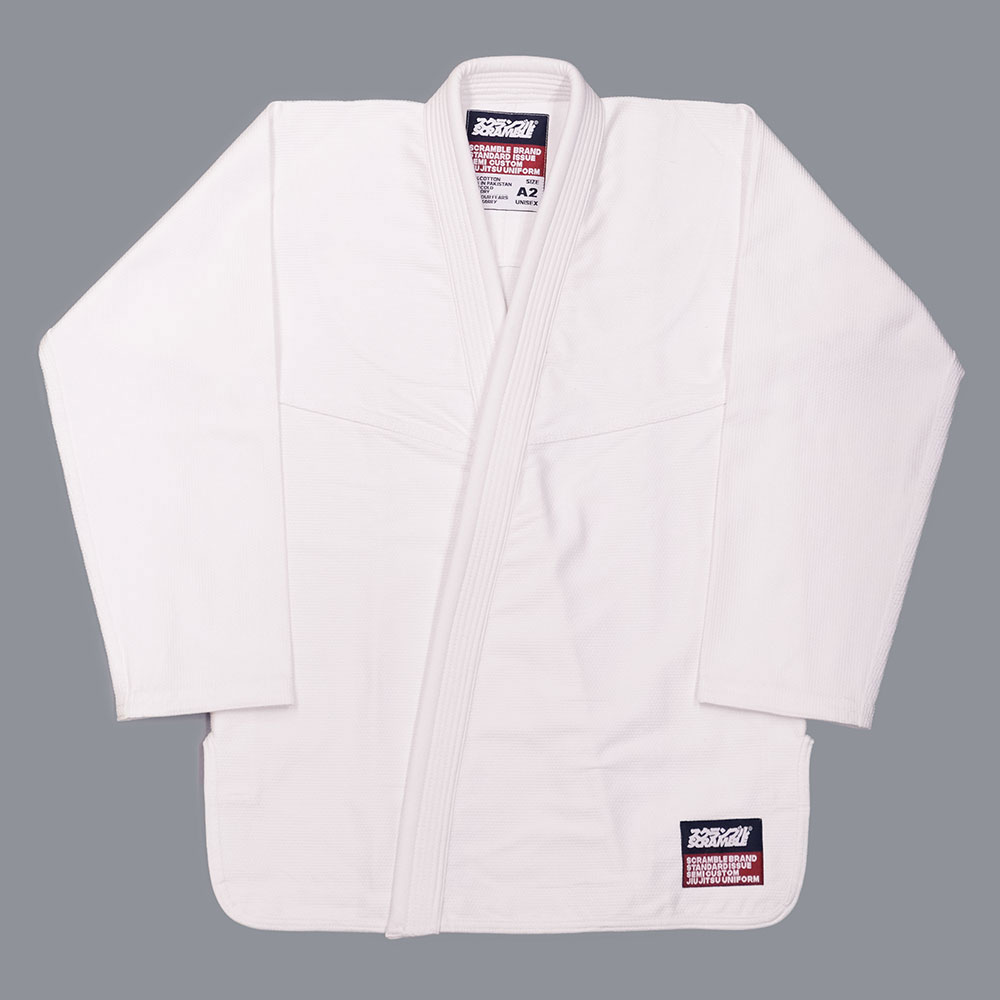 Scramble BJJ Gi Standard Issue Semi Custom V3 white