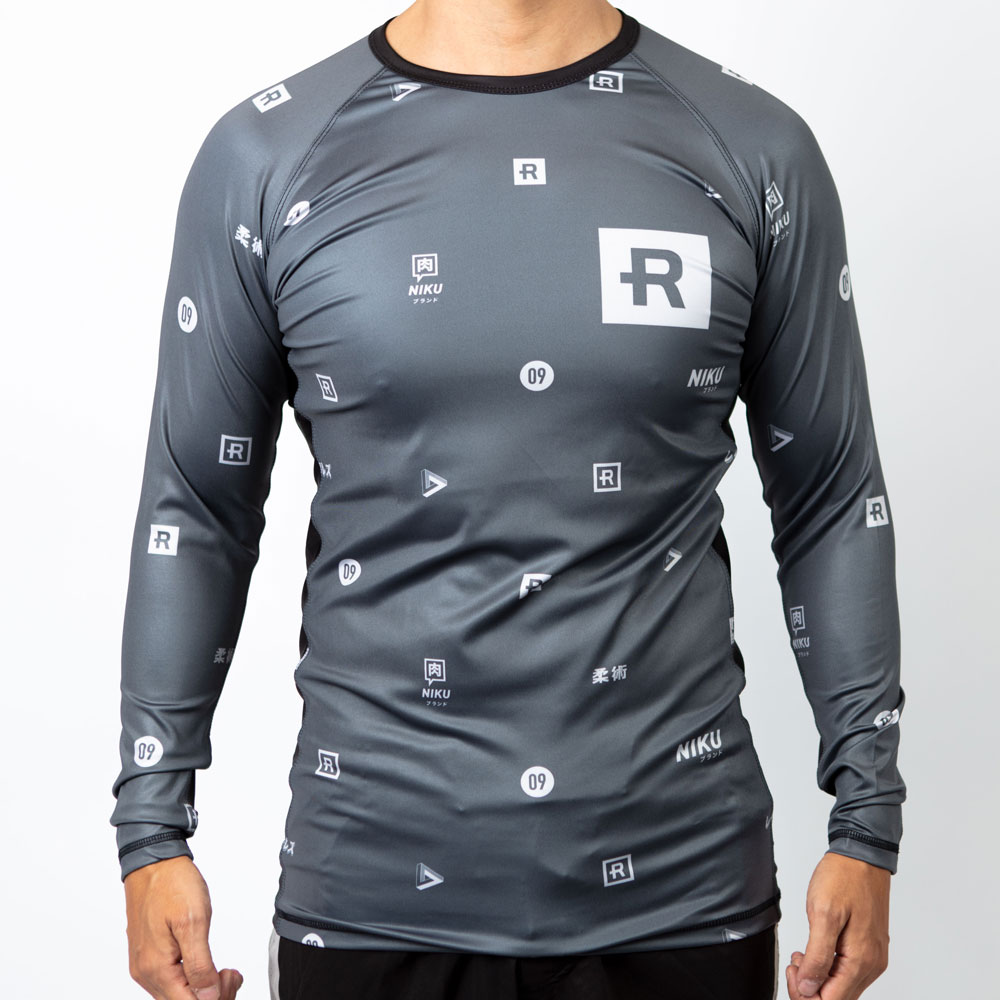 Rebelz x Niku Rashguard Dark Logos