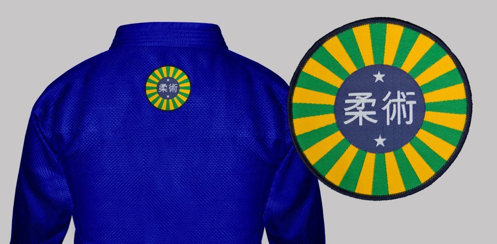 Woven patch with Japanese text (10 cm)