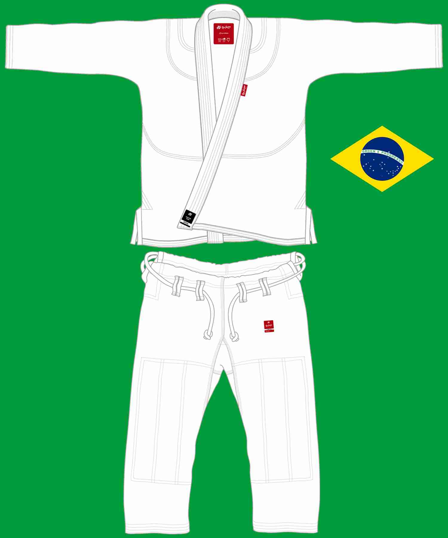 2025 IBJJF APPROVED GI | WHITE