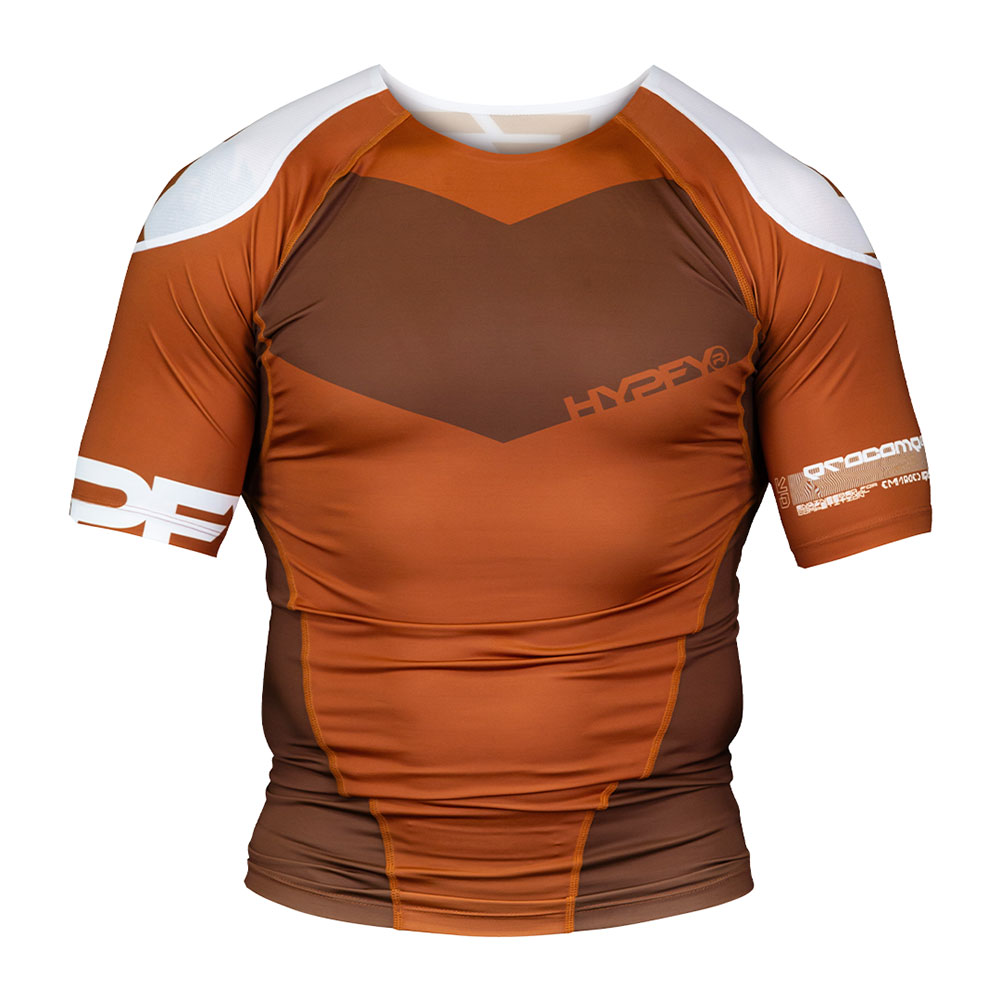 Hyperfly Rashguard ProComp Supreme Edge Short Sleeve brown
