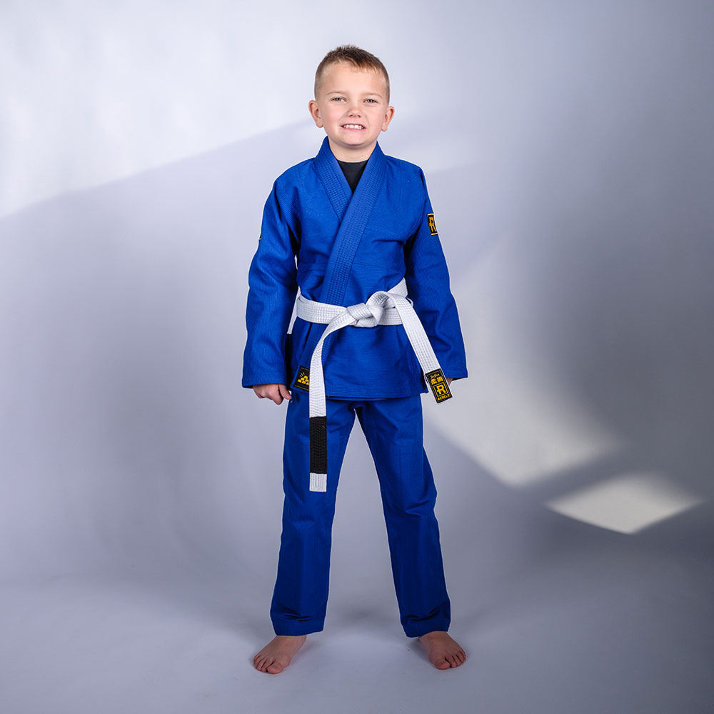 Rebelz BJJ Gi Kids Gold Standard 2 blue