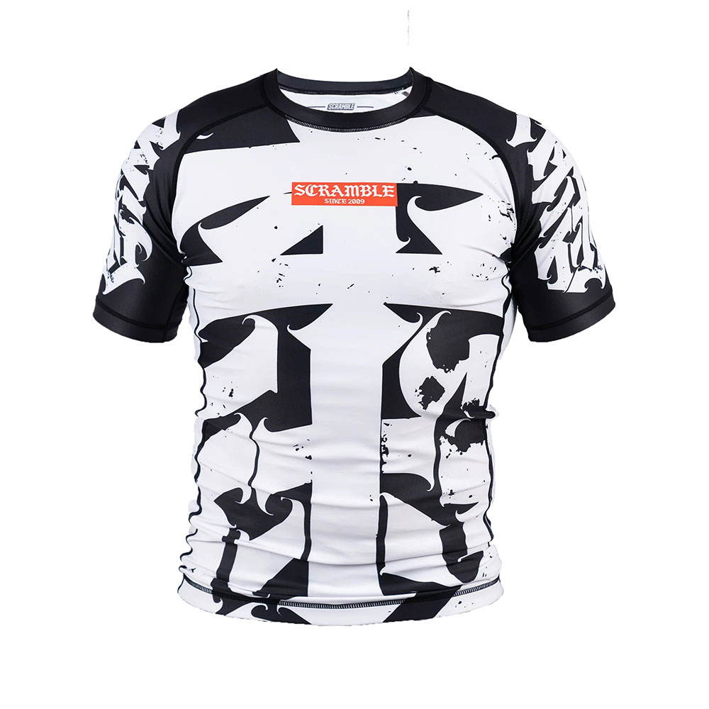 Scramble Rashguard Hanzi Monochrome