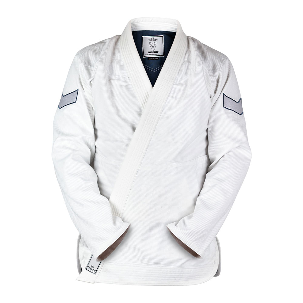 Hyperfly BJJ Gi Icon V white/grey