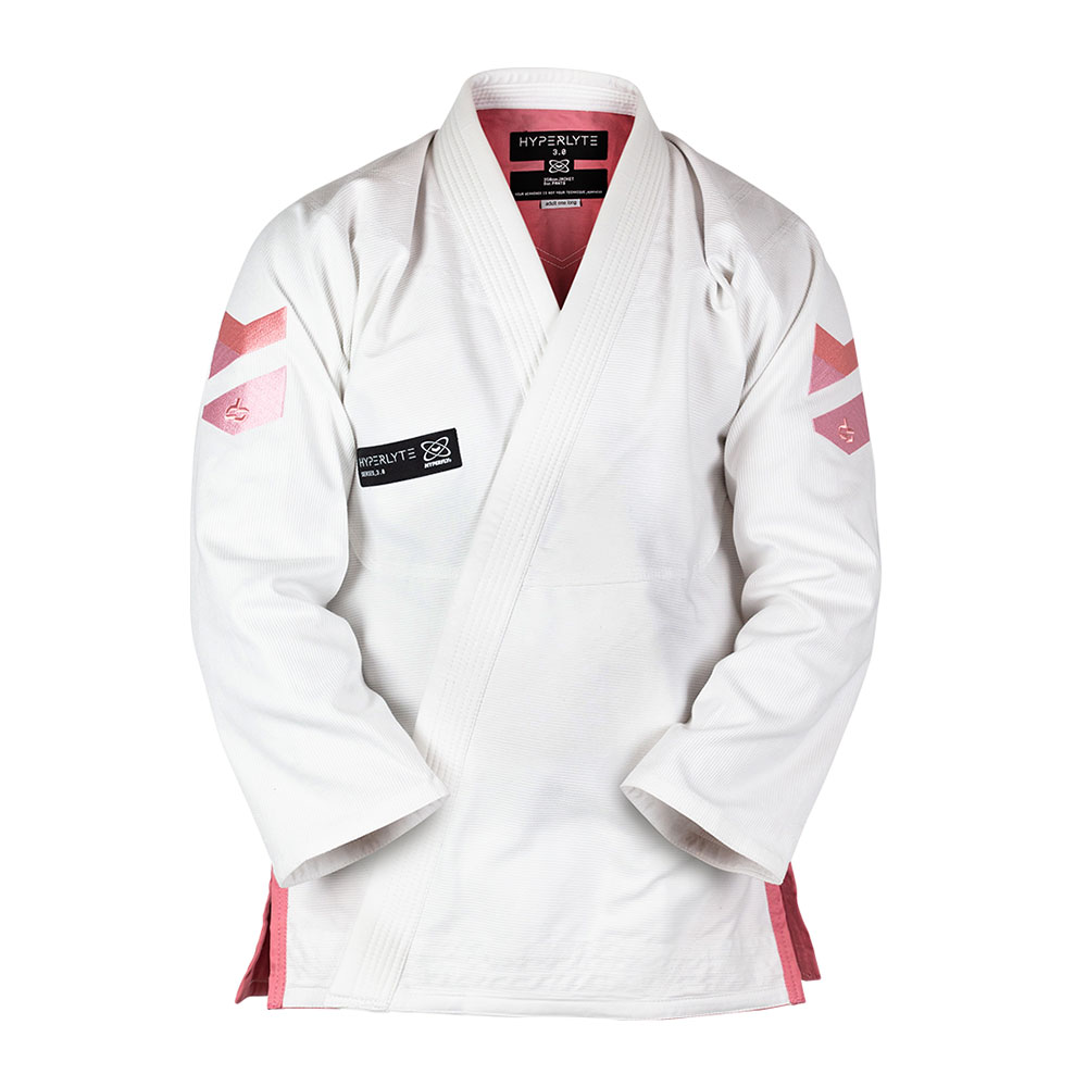 Hyperfly BJJ Gi Hyperlyte 3.0 white/candy pink