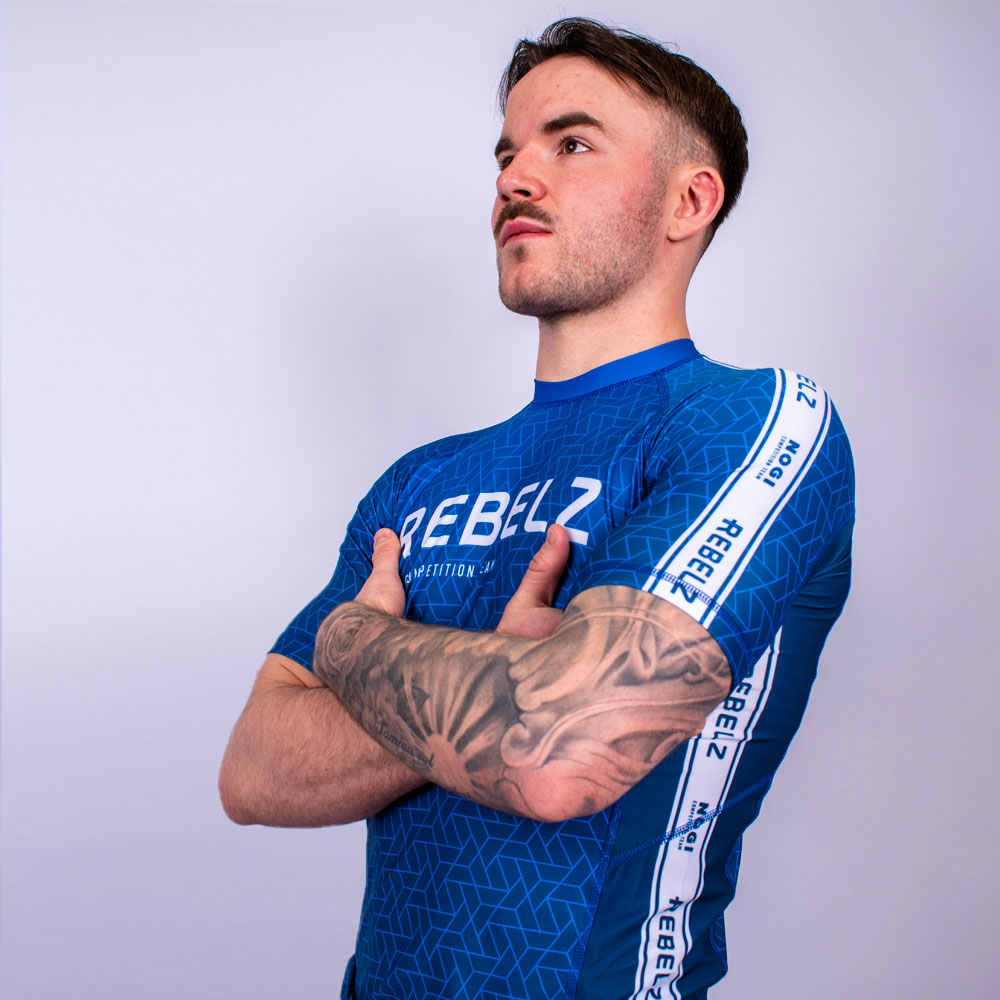 Rebelz Rashguard Ranked blue