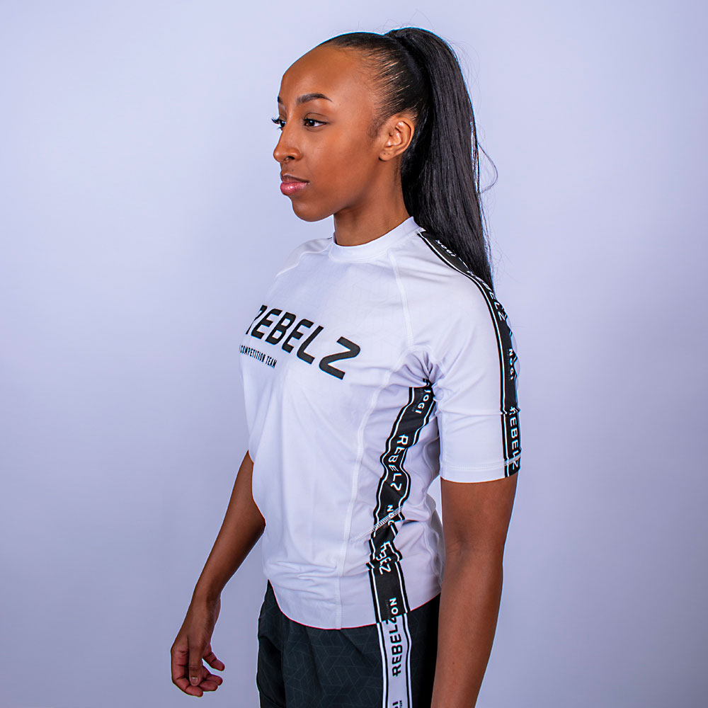 Rebelz Rashguard Ranked white