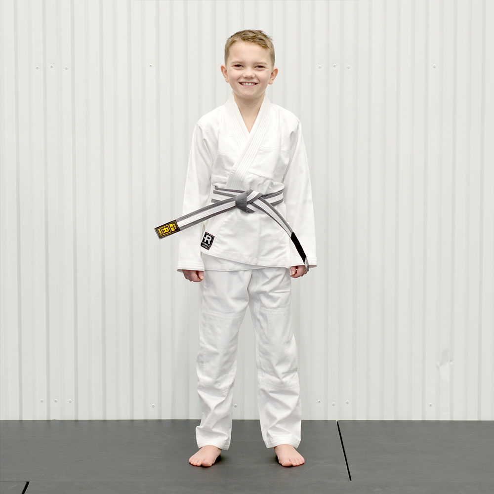 Rebelz BJJ Gi Kids Academy white