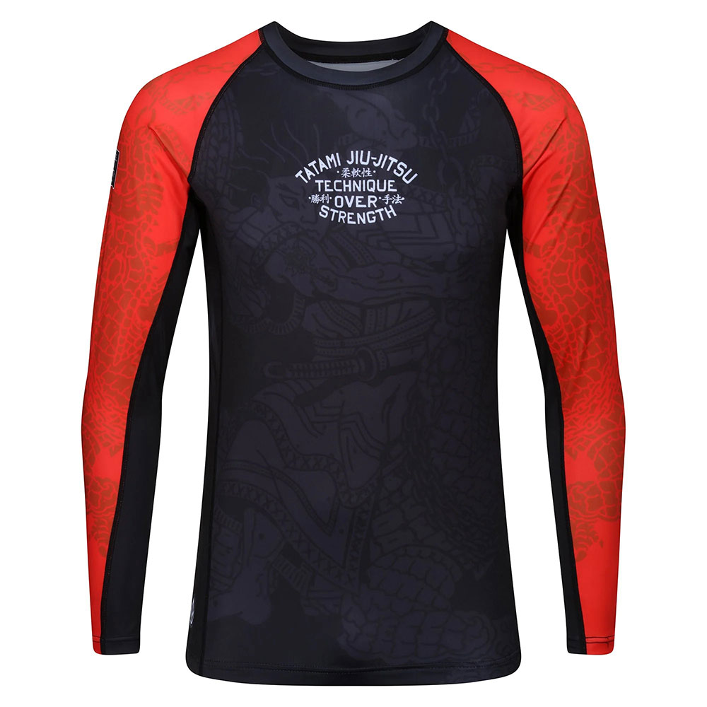 Tatami Rashguard Technique red