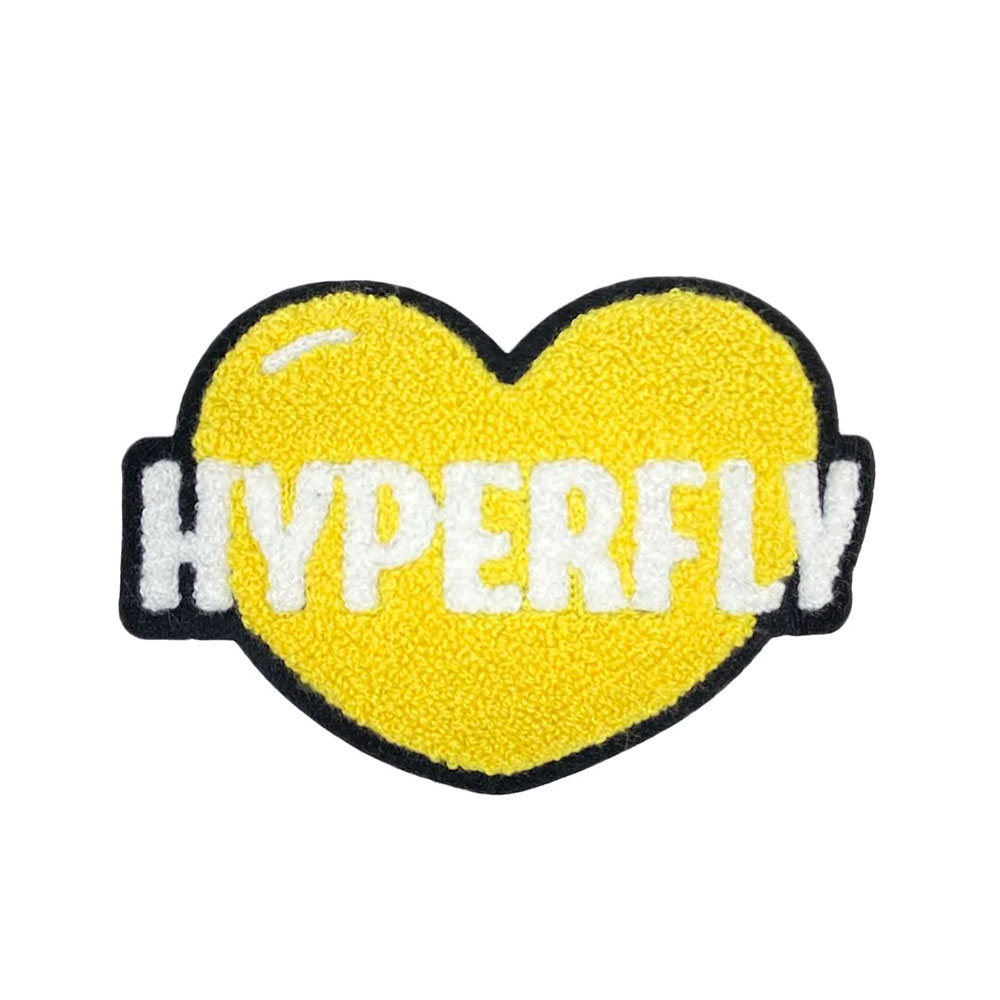Hyperfly Patch Show Heart yellow