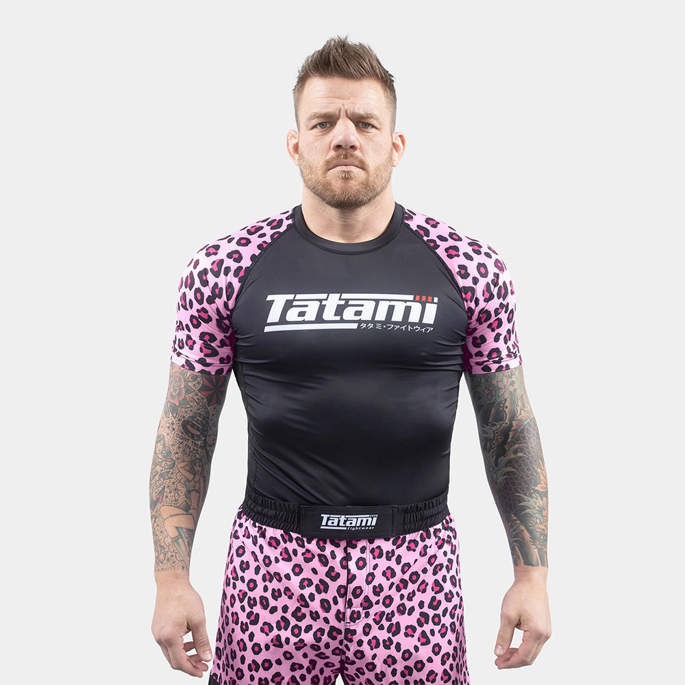 Tatami Rashguard Recharge Pink Leopard