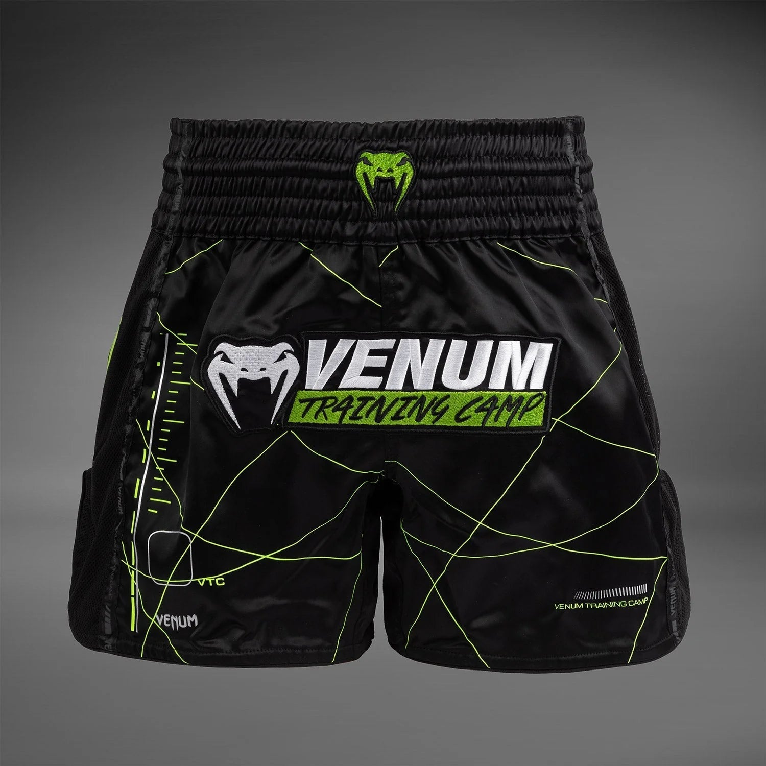 Venum Training Camp 4.0 Muay Thai Short - Black/Neon Green