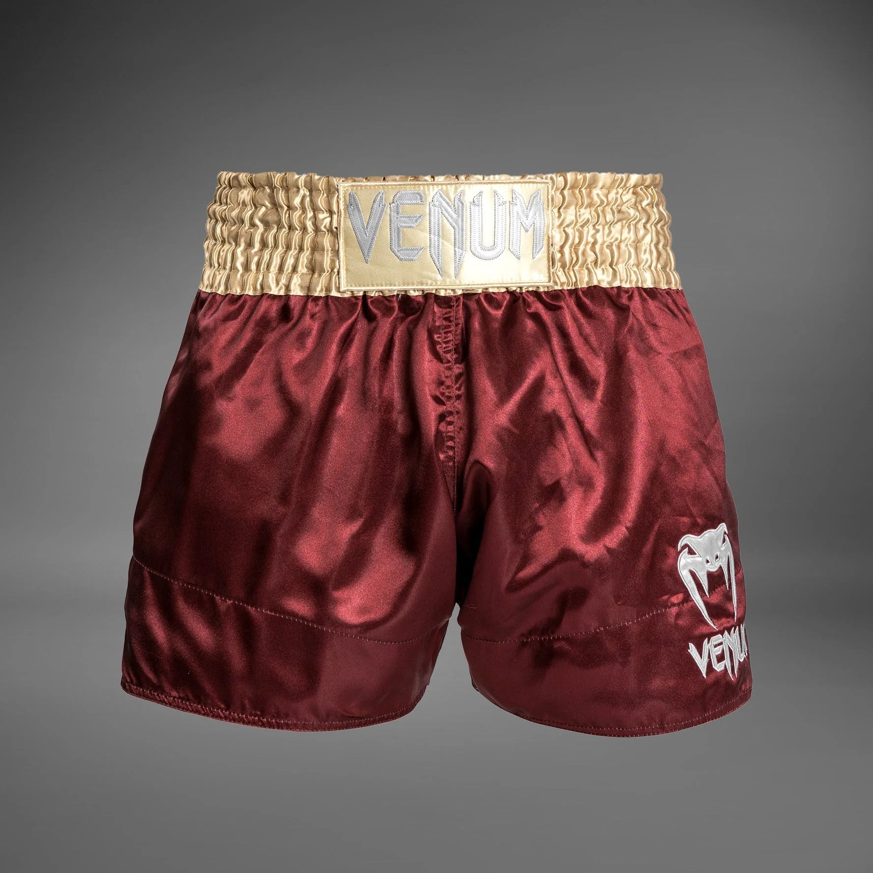 Venum Classic Muay Thaï Short - Burgundy/Gold/White
