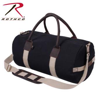 Rothco Canvas & Leather Gym Duffle Bag