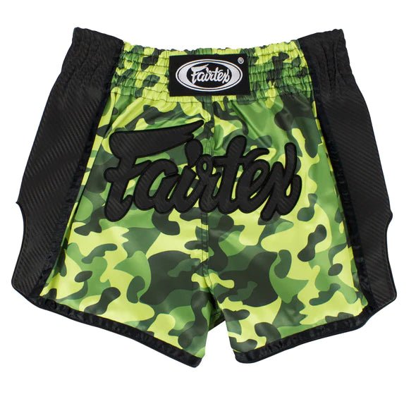 Fairtex Green Camo Slim Cut Muay Thai Boxing Short