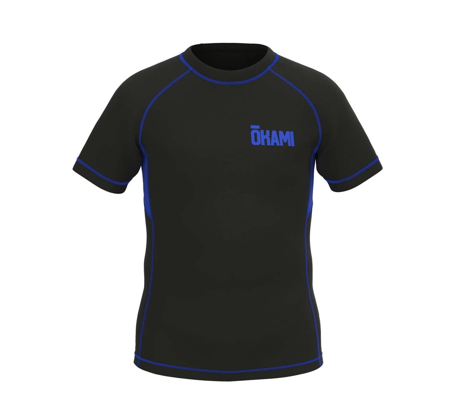 OKAMI Kids Rashguard Grapplino Black Blue