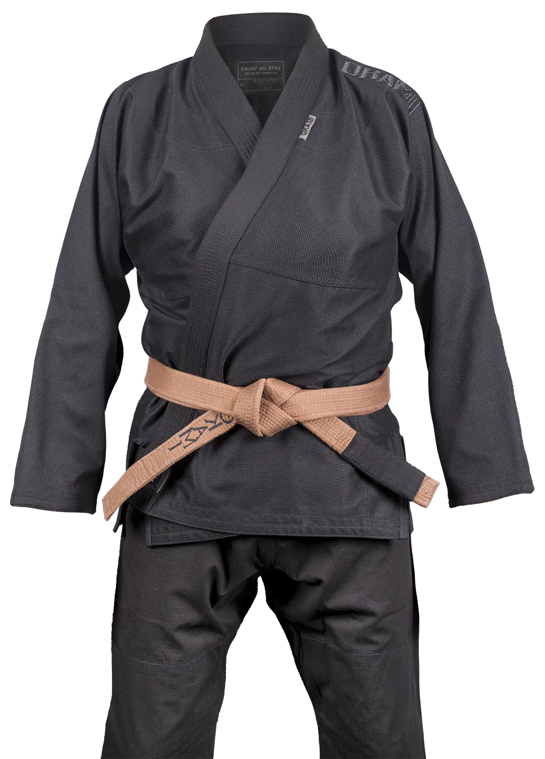 OKAMI Ladies BJJ Gi Set Spirit V2 black