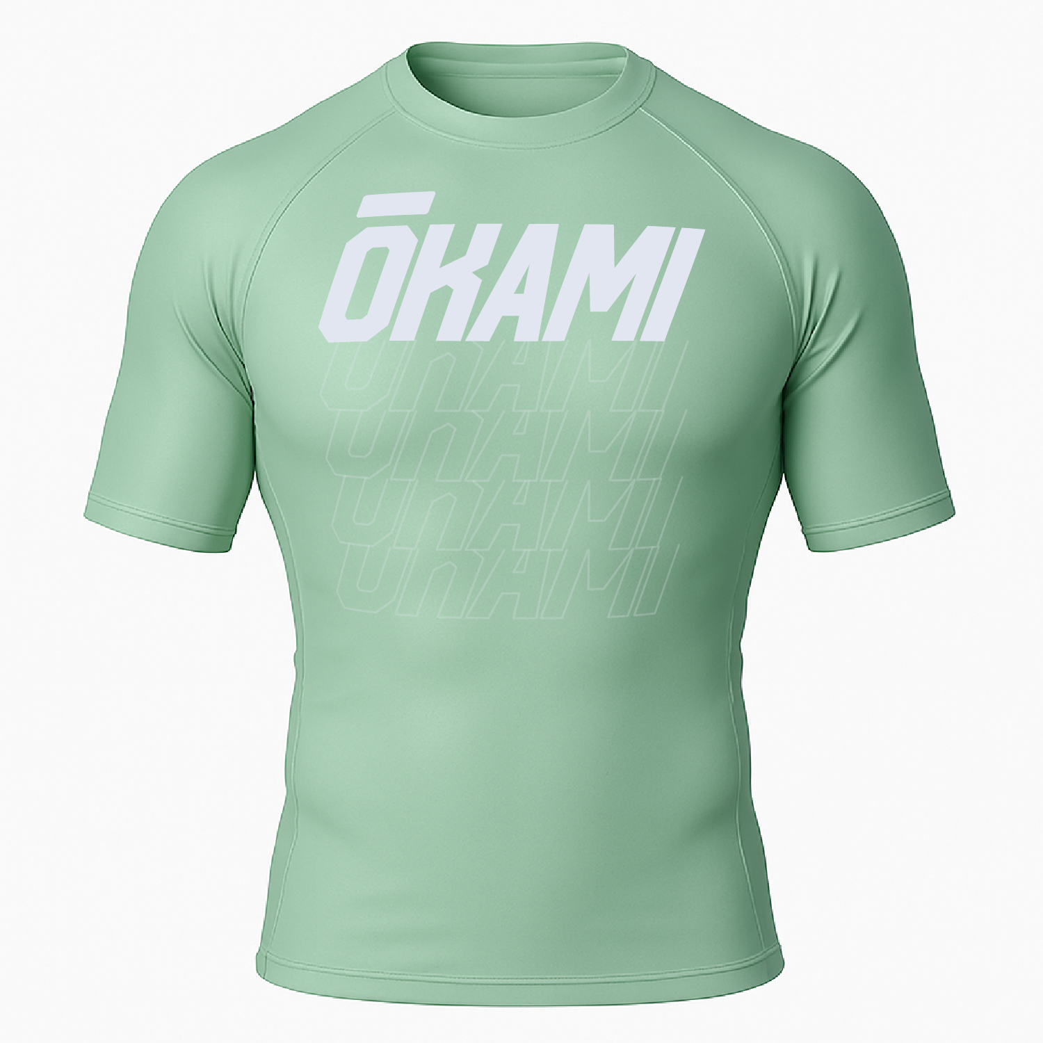 OKAMI Rashguard Logo Mint