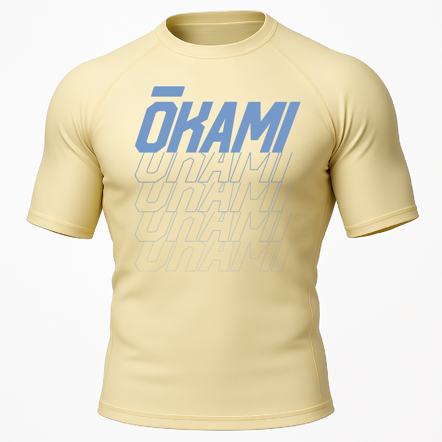 OKAMI Rashguard Logo Chardonnay