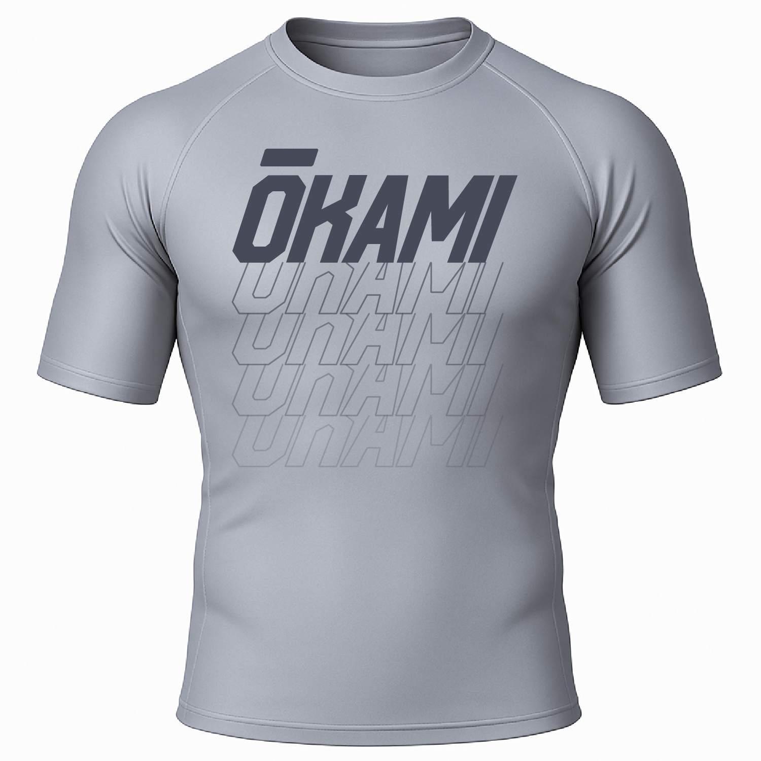 OKAMI Rashguard Logo Grey