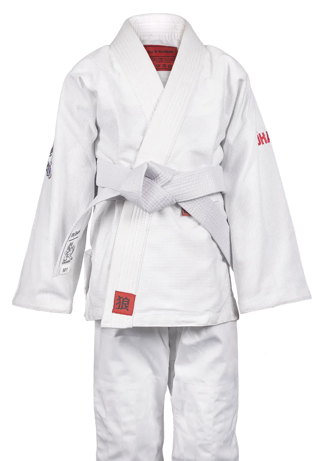 OKAMI Kids BJJ Gi Set Hajimari white