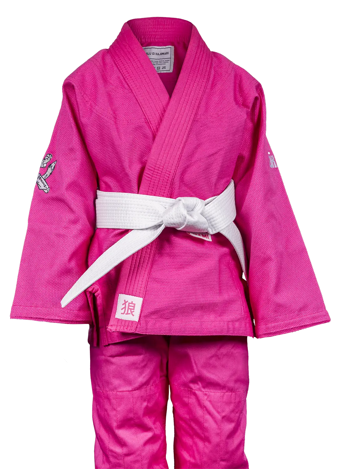 OKAMI Kids BJJ Gi Set Hajimari pink