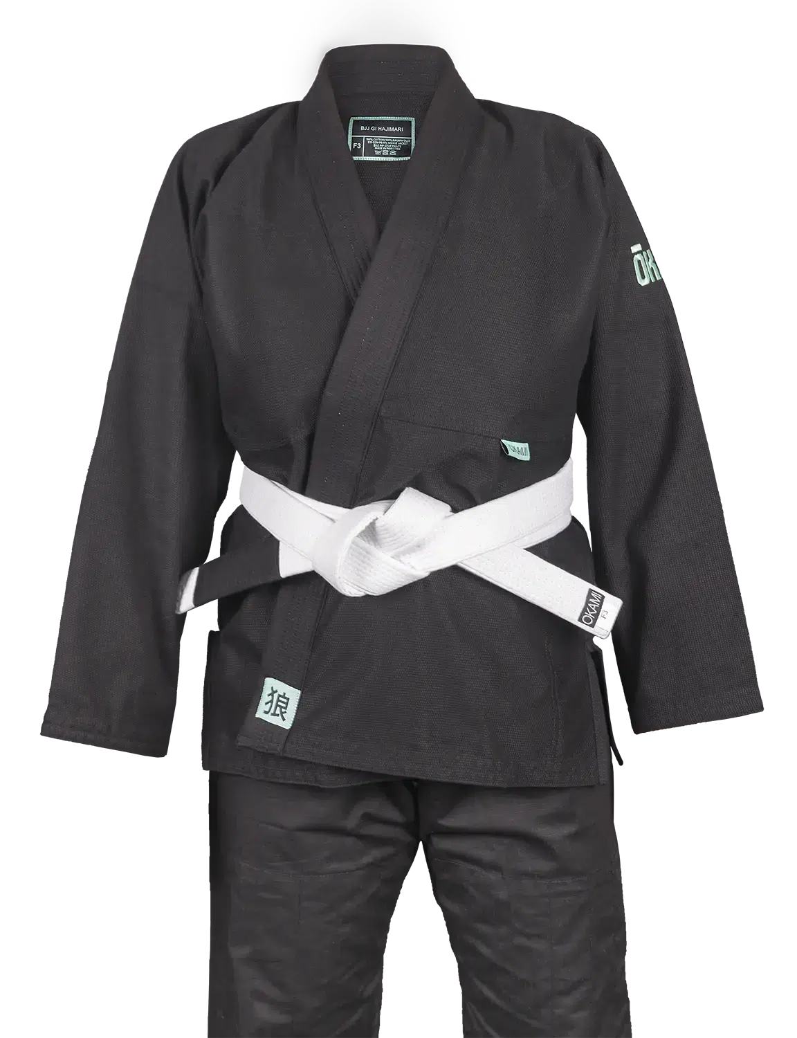 OKAMI Ladies BJJ Gi Set Hajimari black