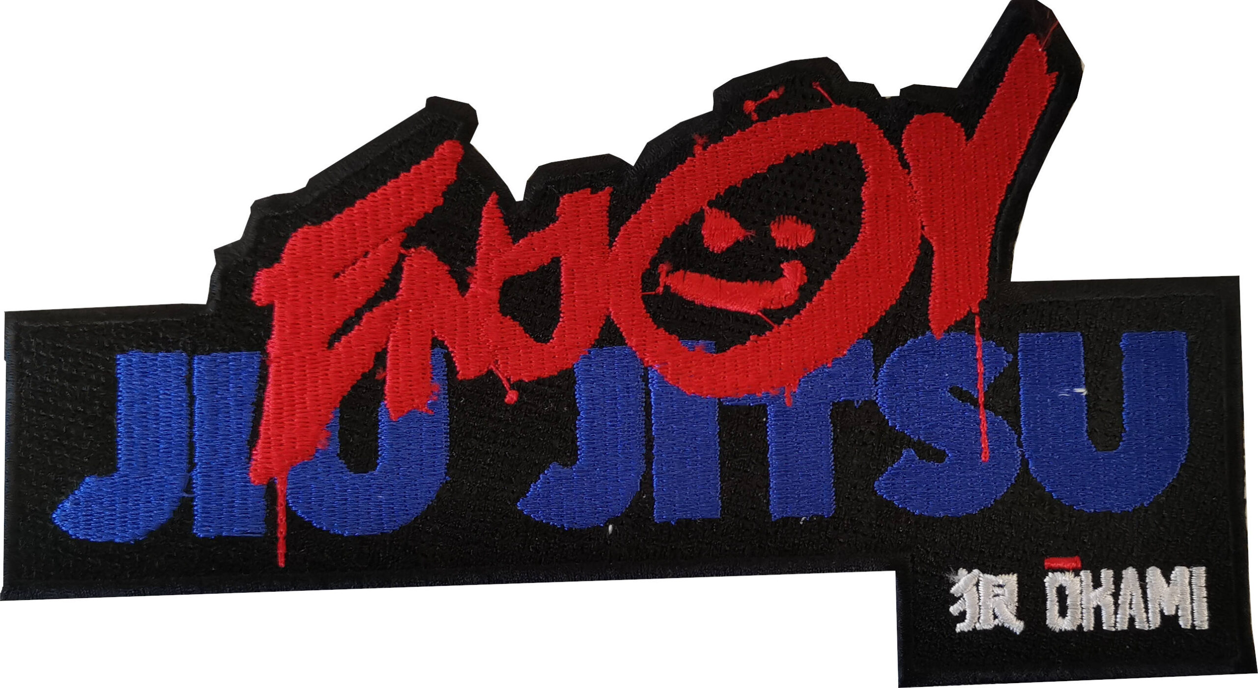 OKAMI fightgear Patch Enjoy Jiu Jitsu schwarz 20.5 x 11.5cm